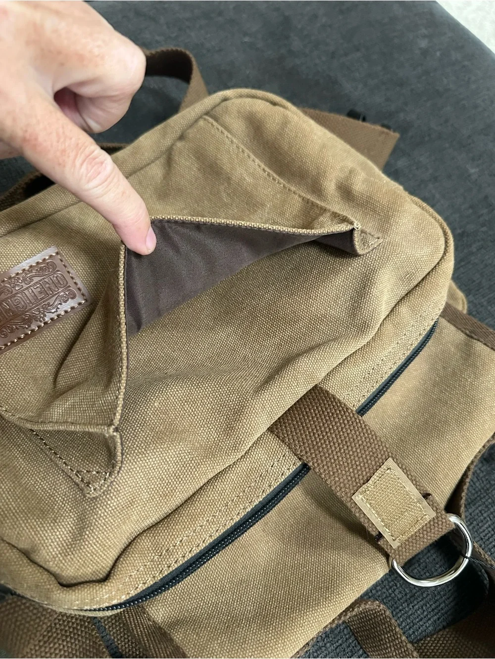 Canvas Dog Saddle Pack - Tan NWT